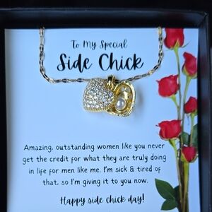 Gold Heart Pendant Necklace